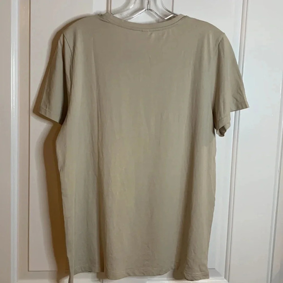 NWOT womens UNIQLO light beige cotton tshirt size large - Picture 6 of 7